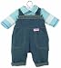 Corolle Denim Overalls Set, fits 12 inch baby dolls