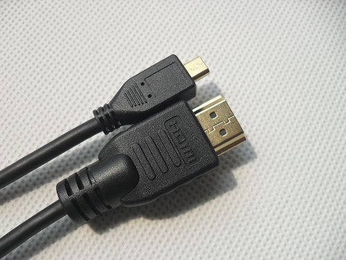 XPERIA arc / acro / acroHD 対応 HDMI (Aタイプ) To micro HDMI (Dタイプ) ハイスピードイーサーネットケーブル 2.5m Ver 1.4
