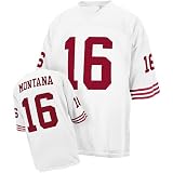 San Francisco 49ers #16 Joe Montana Throwback White NFL Jerseys Authentic Football Jersey Size 48-56