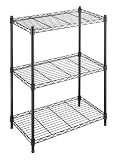 Whitmor 6070-3436 Supreme Small 3-Tier Shelving, Black