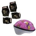 Razor Multi-Sport Protective Pad Set and V8 Toddler Pink Butterfly Helmet (Fits Ages 1-4)