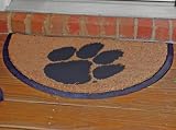 Sports Team Half-moon Doormat 29.5wx17.75d Clemson