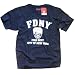 FDNY T-SHIRT, Officially Licensed Crewneck New York Fire Department Athletic Tee, Navy