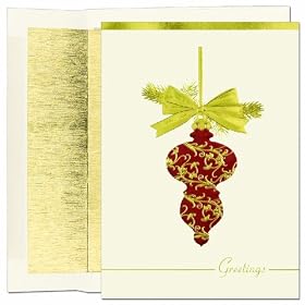 Greetings Bauble Boxed Christmas Cards