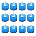 Lumabase 80212 12 Count Battery Operated Tea Lights, Blue