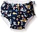 Green Sprouts Baby Snap Reusable Absorbent Swim Diaper, Light Blue Hawaiian, 24 Months
