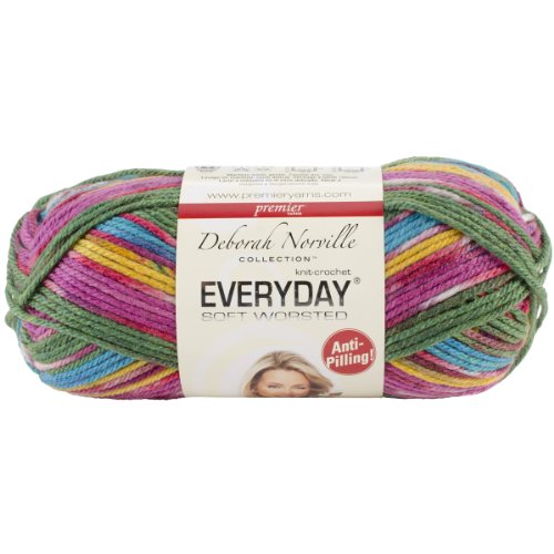 Premier Yarn Deborah Norville Collection 3-Pack Everyday Print Yarn, Parrot