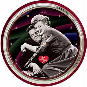 Centric HWC4L Lucy and Ricky Hugging Wall Clock