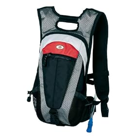 Swiss Gear Alpen Ultralight 2-Liter Hydration Pack (Black Grey Red White) by
