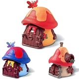 Scleich Smurfs Large House with Smurfs Blue Cottage and Smurfs Red Cottage