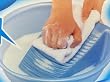 Plastic Washboard Laundry Board with Wash Tub Blue