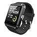 HopCentury Bluetooth Smart Watch for Android Cellphones – Barometer Altimeter Pedometer Functions – Answer Calls Take Photos Read Texts and More – Partial Functionality with iPhone Devices (Black)