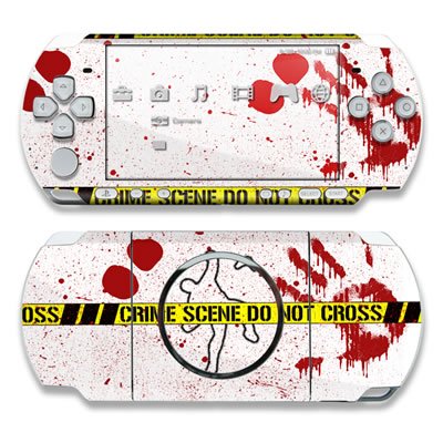 Crime Scene Revisited Design Decorative Protector Skin Decal Sticker for PSP-3000