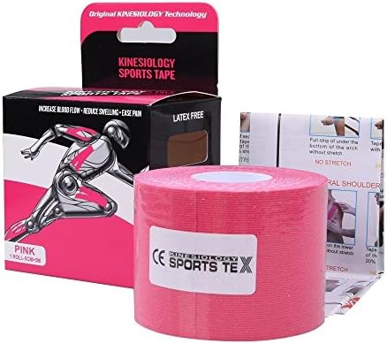 STRAUS:Pain Relief Adhesive - Best Therapeutic Muscle Support Aid -Elastic Kinesiology Therapeutic Tape - Sports Wrap for Plantar Fasciitis Shin Splints Knee Elbow Wrist Back Shoulder Ankle &amp; Neck