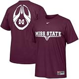 Nike Mississippi State Bulldogs Maroon Team Issue T-shirt