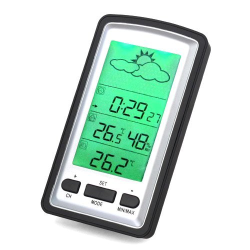Wireless LCD Weather Station Temperature Sensor 100M