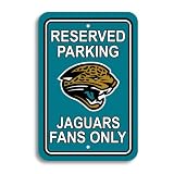 NFL Jacksonville Jaguars Plastic Parking Sign 