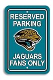 NFL Jacksonville Jaguars Plastic Parking Sign