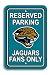 NFL Jacksonville Jaguars Plastic Parking Sign