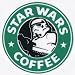 Star Wars Coffee Sticker.  Just peel & stick!