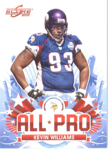 2010 Score All Pro Football Card # 11 Kevin Williams Minnesota Vikings In A Protective ScrewDown Case!