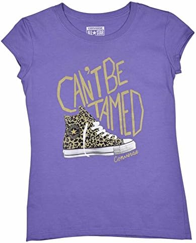 Converse Big Girls (7-16) Chuck Can't Be Tamed T-Shirt-Lilac-Small