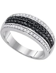 0.50CTW BLACK DIAMOND MICRO-PAVE RING