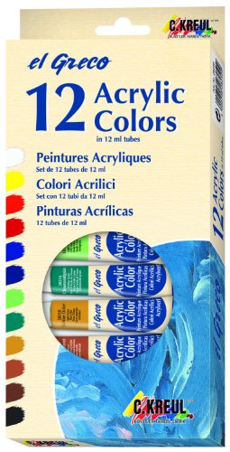 C. Kreul El Greco 28250 - Acrylfarben 12er Set