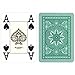 Modiano 100% Plastic Playing Cards Cristallo 4 PIP Jumbo Index (Dark Green)