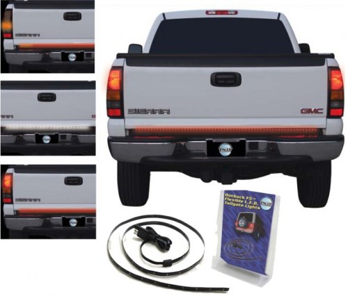 Pacer Outback F5 Rear LED Tailgate Light Bars Flexible Design 60" L.E.D. Light Bar - 5 Function Red/White/Amber (fits full size vehicles)