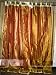 Gift Idea -2 Organza Copper Gold Starburst Sari Curtains Sheer Indian Panels 92