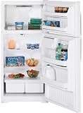GE GTS16BBS 15.7 cu. ft. Top-Freezer Refrigerator with 2 Wire Shelves, Gallon Door Storage, Upfront Temperature Controls and Optional Automatic Icemaker