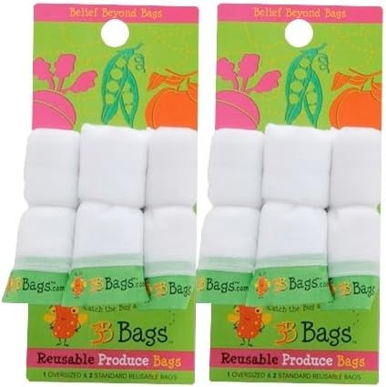 Produce Bags Reusable - 3 Ea, 2 Pack