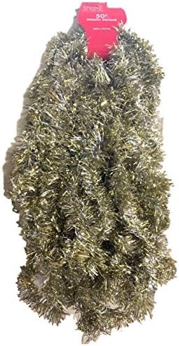 Frosted Silver Garland For Holiday Decor (50 Feet)