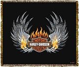 Harley-Davidson® Motorcycles Pipe Wings Throw Blanket