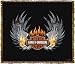Harley-Davidson&reg; Motorcycles Pipe Wings Throw Blanket