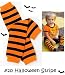 Search : "My Little Legs" baby leg warmers (#20) black & orange Halloween Stripe