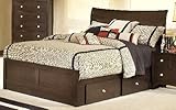 6/6 King Bentwood Storage Bed by Hillsdale - Natural Wood (1418669STGB)