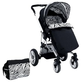 Petite Star Kurvi Abstract Pushchair Including Footmuff, Change Bag and Liner (Tribal)