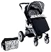 Petite Star Kurvi Abstract Pushchair Including Footmuff, Change Bag and Liner (Tribal)