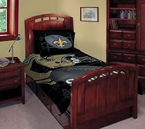 New Orleans Saints Twin/Full Comforter with Two Pillow Shams