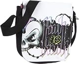 Produkt-Bild: Poodlebags, young Art - slogan - ritsch ratsch small Skull- 3YA0312RRSSKUB, Unisex - Kinder Messengerbags, 17 x 6 x 19 cm (B x H x T)