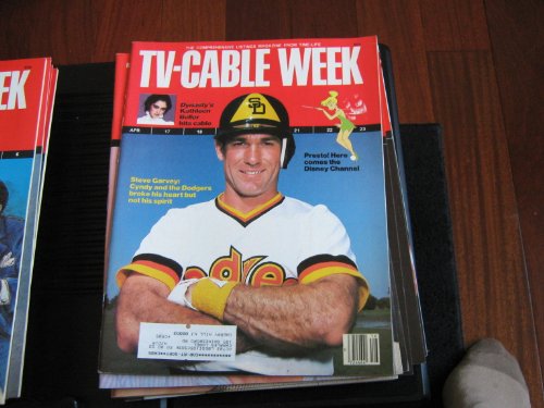 TV-Cable Week Magazine (Steve Garvey , Cindy & The Dodgers , Disney Chanel , Kathleen Beller...Dynasty, April 17-23 , 1983)