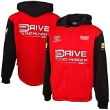 NASCAR Chase Authentics Jeff Gordon Big Sponsor Full Zip Hoodie - Red-Black