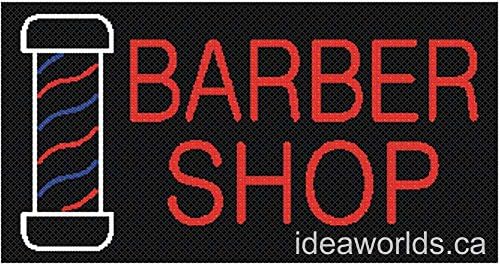 Custom made from order LED store business neon sign 20" x 12" x 2" - Barber Shop with pole