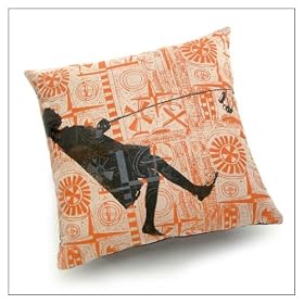Offi Modern Pillow - Girl Walking by Offi