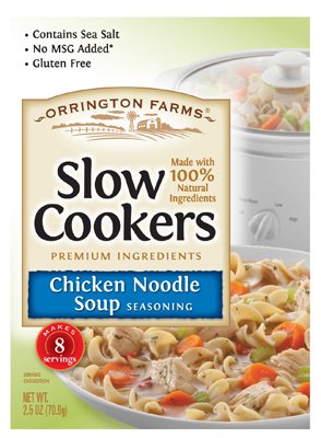 Orrington Farms Chicken Noodle Soup Seasoning for Slow Cookers, 2.5 Ounce Packets (Pack of 12)