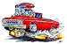 24" *Firebreather* Fury turbo on Steroids cartoon Car Wall Graphic color Decal Sticker Home Game Kids Room Garage Man Cave Decor NEW !!