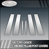 00-02 Jaguar S-Type 6Pc Chrome Pillar Post Covers