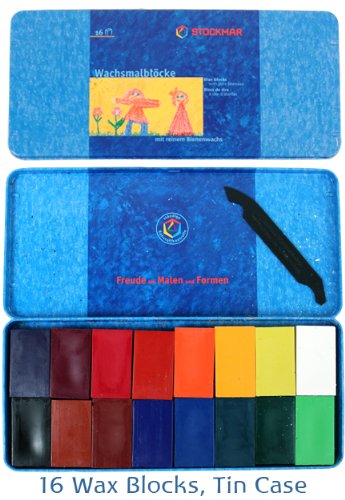 Stockmar Beeswax Block Crayons - Set of 16